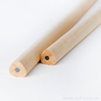 原木環保鉛筆-大三角兩切頭印刷廣告筆-採購批發製作贈品筆_8