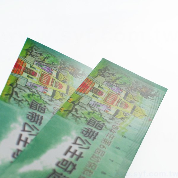 15cm廣告尺-可客製化印刷500P合成卡材質卡尺