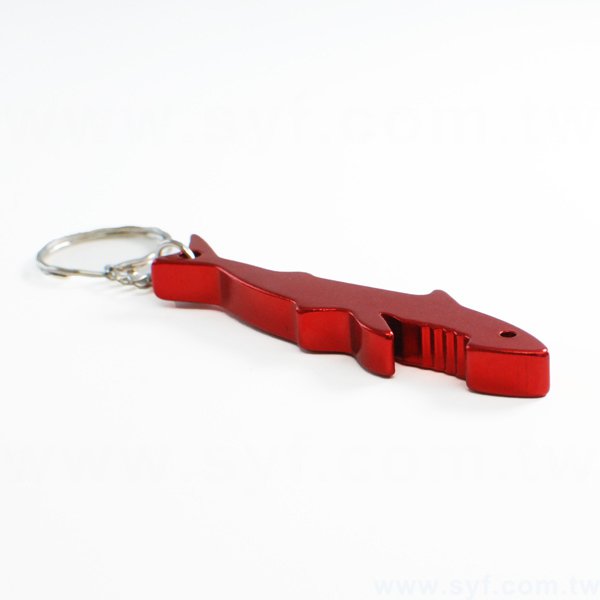 鯊魚開瓶器鑰匙圈-可加LOGO客製化印刷