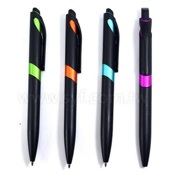 廣告筆-消光霧面黑色筆管禮品-單色原子筆-採購客製印刷贈品筆_3