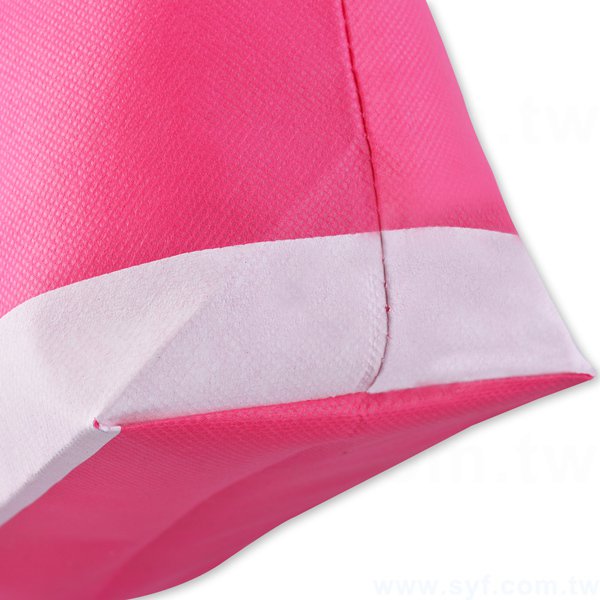 單色印刷束口袋-不織布材質加提袋束口包-可加LOGO客製化印刷