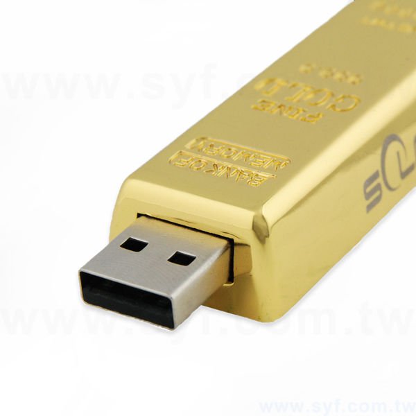 隨身碟-造型禮贈品-金磚金屬USB隨身碟-客製隨身碟容量-採購製作推薦禮品