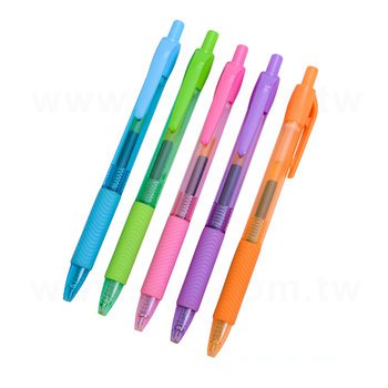 廣告筆-防滑彩色半透筆管禮品-五款筆桿可選禮品-採購訂製贈品筆_0