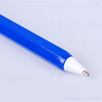 廣告筆-鉛筆造型六角廣告筆-採購客製印刷贈品筆_1