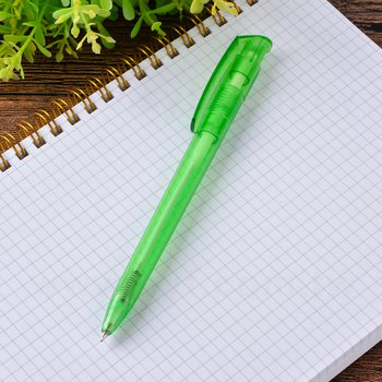 廣告筆-造型透明桿單色原子筆-客製化印刷贈品筆_3