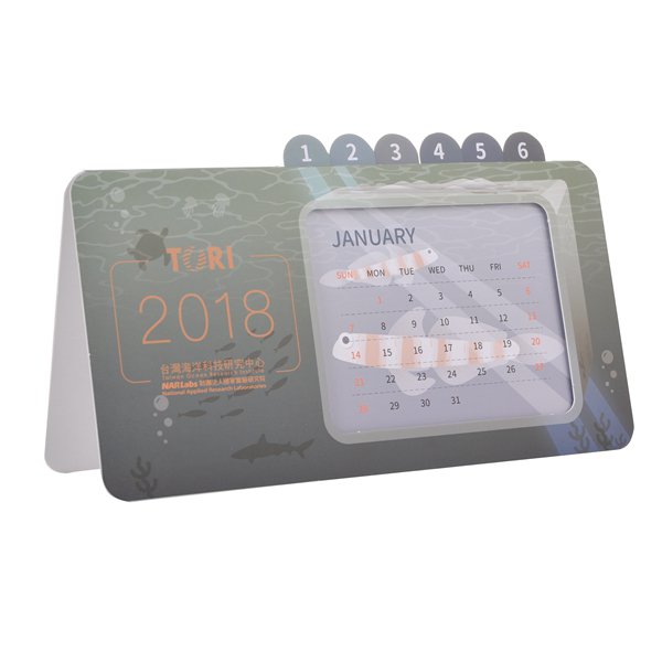 月曆卡座-表面霧膜-立式相框彩色月曆印刷-客製化月曆製作