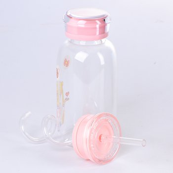韓版環保玻璃旋轉吸管杯-可客製印刷LOGO_1