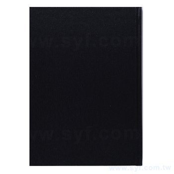 筆記本-尺寸25K黑色柔紋皮精裝硬殼-封面燙印-客製化記事本-推薦款_1