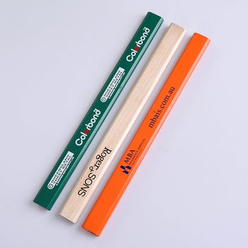 原木環保鉛筆-扁筆兩切印刷廣告筆-採購批發製作贈品筆_6