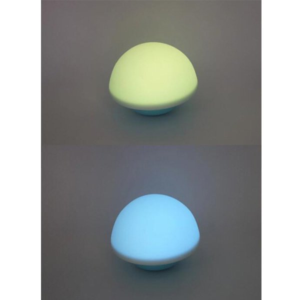 彩色魔菇造型拍拍燈-矽膠LED小夜燈_4