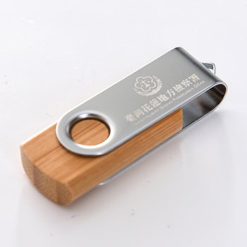 金屬木質隨身碟-原木金屬禮贈品USB-木製金屬旋轉隨身碟-可印製企業logo-採購訂製印刷推薦禮品_0