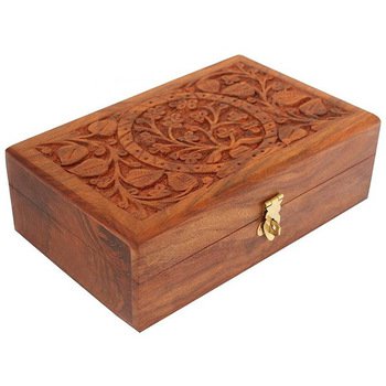 首飾盒-小巧木製禮品盒/雕刻首飾-可客製化印刷logo盒_0