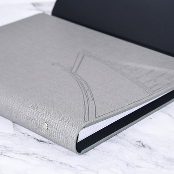 16K簡約時尚工商日誌-三折式金屬扣活頁筆記本-可訂製內頁及客製化加印LOGO_7