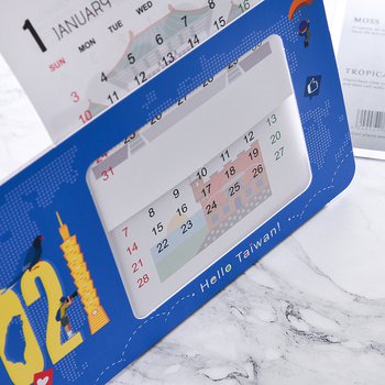 月曆卡座-表面霧膜-立式相框彩色月曆印刷-客製化月曆製作_3