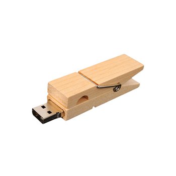 環保隨身碟-原木禮贈品USB-木製夾造型隨身碟-客製隨身碟容量-採購訂製印刷推薦禮品_0