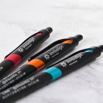 廣告筆-消光霧面黑色筆管禮品-單色原子筆-採購客製印刷贈品筆_1