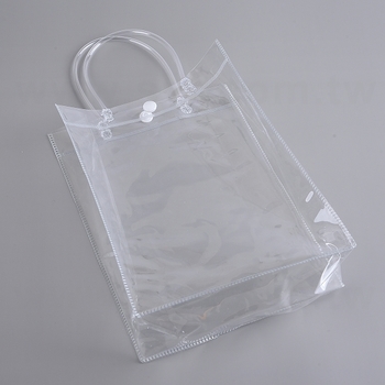PVC透明手提袋-W17*H23*D7cm_1