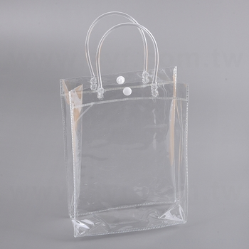 PVC透明手提袋-W17*H23*D7cm_0