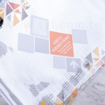 單層拉鍊袋-PVC網格拉鍊材質W24xH17cm-單面彩印-可印刷logo_2