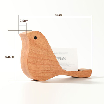 創意木製名片盒-小鳥款名片座_3