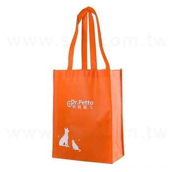 不織布購物袋-厚度80g-尺寸W28XH38XD15公分-一面單色一面雙色印刷_0