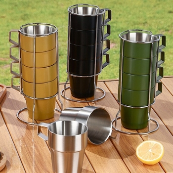 雙層防燙不鏽鋼杯-可堆疊戶外露營杯-客製印刷LOGO_5