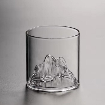 180ml/300ml觀山杯-富士山玻璃杯-威士忌玻璃杯_0