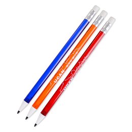 半透明管自動筆-附橡皮擦頭自動鉛筆-客製印刷贈品筆