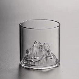200ml/300ml觀山杯-富士山玻璃杯-威士忌玻璃杯