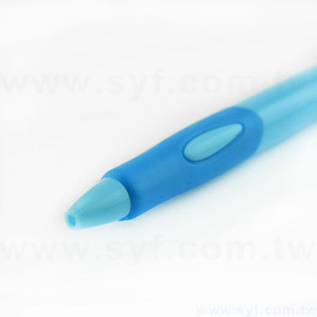 52AA-0013-廣告筆-矽膠防滑筆管禮品-單色原子筆-六款筆桿可選-採購批發贈品筆製作