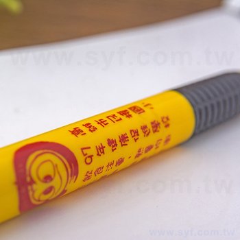 52AA-0070-廣告環保筆-矽膠防滑筆管禮品-單色原子筆-採購批發贈品筆製作