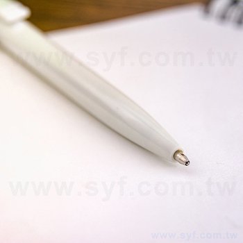 52AA-0075-廣告筆-紅色彈簧造型廣告筆禮品-按壓式單色原子筆-採購訂製贈品筆