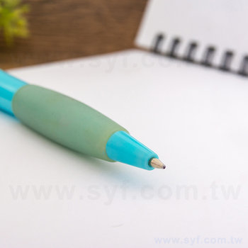 52AA-0083-廣告筆-防滑筆管廣告筆-藍色單色原子筆-工廠客製化印刷贈品筆