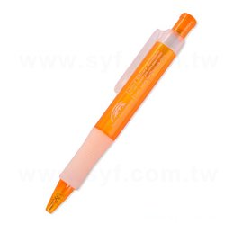 廣告筆-按壓式透明筆管推薦禮品-單色原子筆-採購客製印刷禮贈品