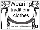 Wearing Traditional Clothes