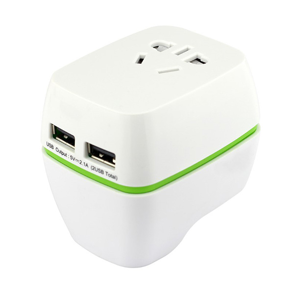 轉接頭-雙USB-5A<br>100-240V-1