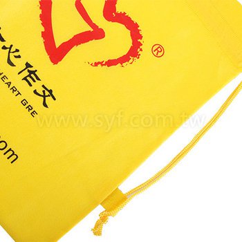 不織布束口袋-厚度70G-尺寸W33*H38-雙色單面-可客製化印刷LOGO_1