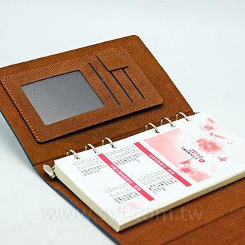極簡壓紋工商日誌-三折式磁扣活頁筆記本-可訂製內頁及客製化加印LOGO_5