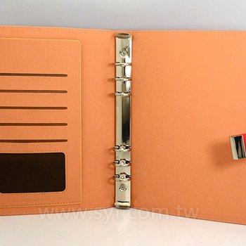 時尚格紋工商日誌-磁扣式活頁筆記本-可訂製內頁及客製化加印LOGO_7