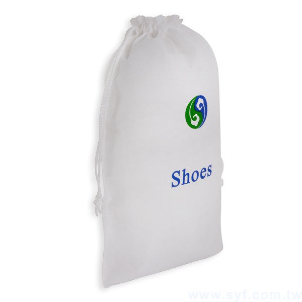 不織布束口袋-厚度80G-尺寸W27*H42-雙色單面-可客製化印刷LOGO_1