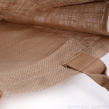 黃麻布袋-500克-W41*H33.5*D10-雙色單面-可加LOGO客製化印刷_4