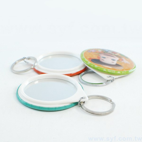 鏡子鑰匙圈-58mm圓形胸章製作-企業禮贈品客製化胸章設計_3
