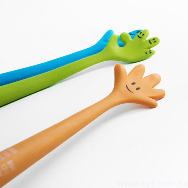 造型廣告筆-手指彎曲筆管環保禮品-單色原子筆-三款筆桿可選-採購批發製作贈品筆_3