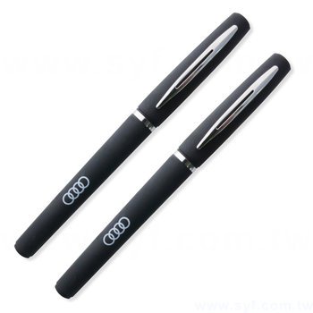 廣告筆-霧面半金屬防滑筆管禮品-單色中性筆-採購批發製作贈品筆_0