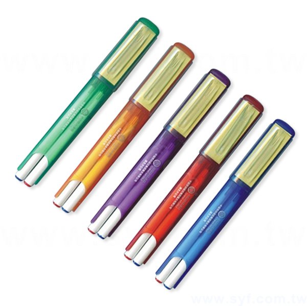 多功能廣告筆-便條紙禮品-兩色筆芯原子筆-五款筆桿可選-採購客製印刷贈品筆_0