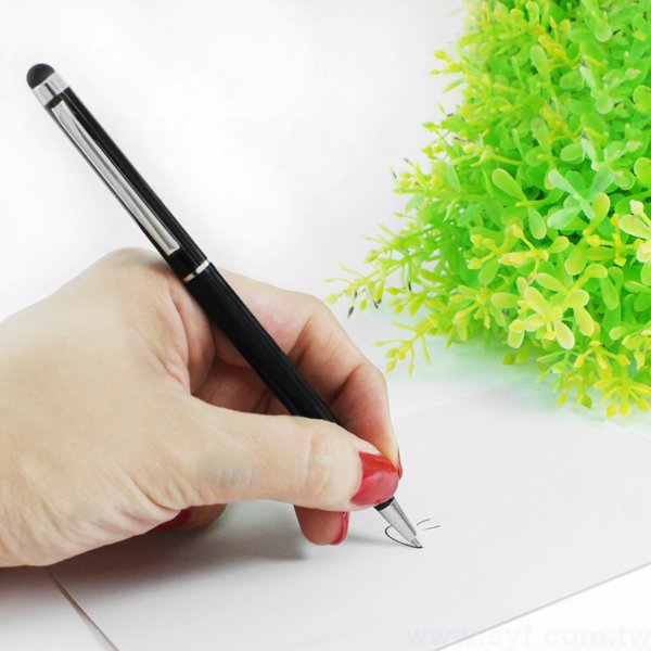 觸控筆-電容禮品多功能單色廣告筆-半金屬手機觸控原子筆-採購訂製贈品筆_4