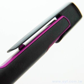 廣告筆-消光霧面黑色塑膠筆管禮品-單色原子筆-採購客製印刷贈品筆_4