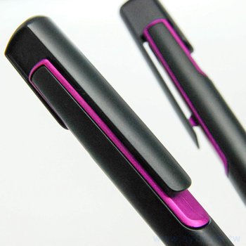 廣告筆-消光霧面黑色塑膠筆管禮品-單色原子筆-採購客製印刷贈品筆_5