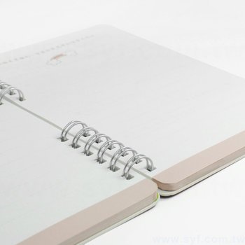 創意個性環裝筆記本-彩色封面上霧膜線圈記事本-可訂製內頁及客製化加印LOGO_3