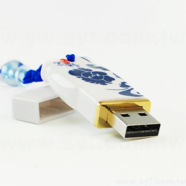隨身碟-中國風印刷青花瓷USB-陶瓷隨身碟-兩種推薦圖騰花色可選-採購訂製股東會贈品_3